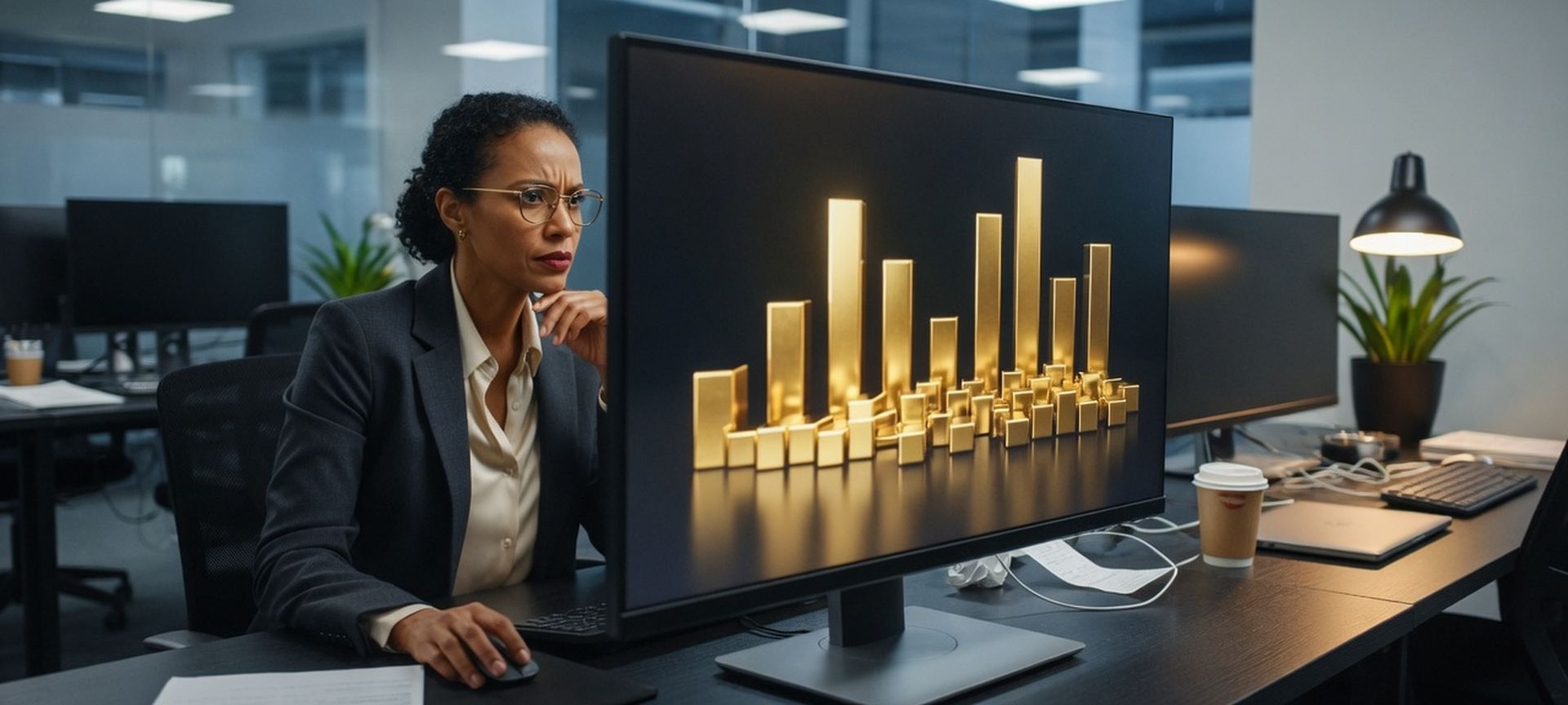 A professional reviewing license counts on a wide monitor